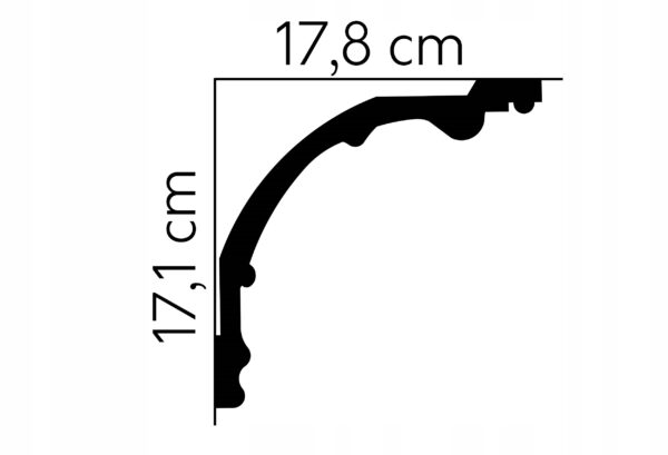 Listwa sufitowa gzyms Mardom profil MDA113