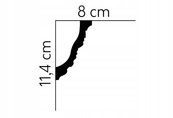 Listwa sufitowa gzyms Mardom profil MDA098