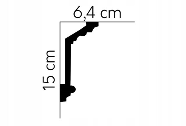 Listwa sufitowa gzyms Mardom profil MDA072