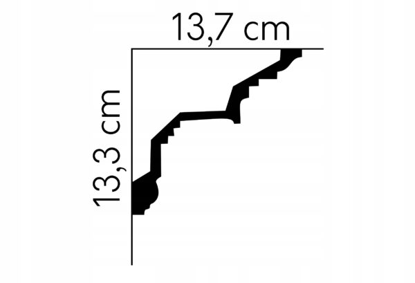 Listwa sufitowa gzyms Mardom profil MDA067