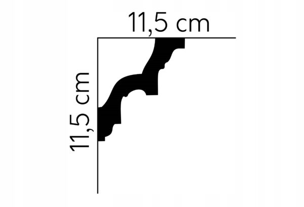 Listwa sufitowa gzyms Mardom profil MDA046