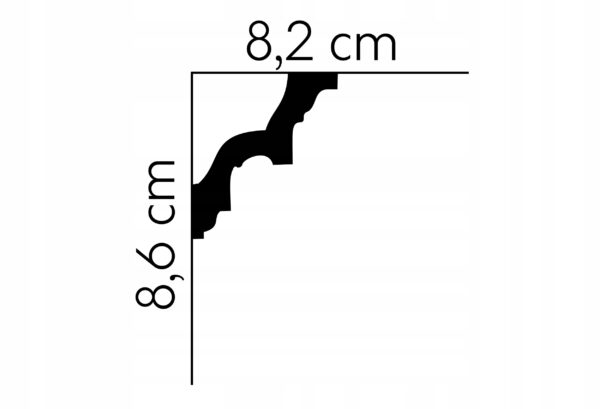 Listwa sufitowa gzyms Mardom profil MDA002