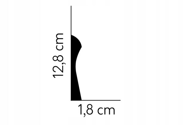 Listwa przypodłogowa gzyms Mardom profil QS003