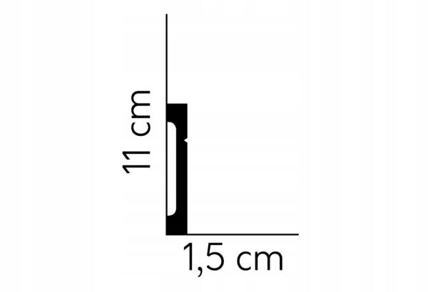 Listwa przypodłogowa gzyms Mardom profil MD356 Listwa przypodłogowa gzyms Mardom profil MD356