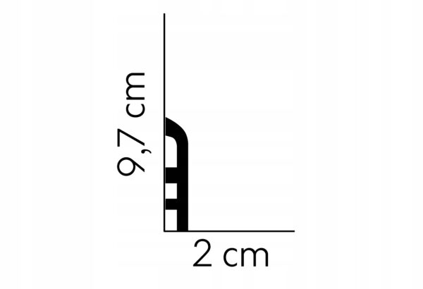 Listwa przypodłogowa gzyms Mardom profil MD355