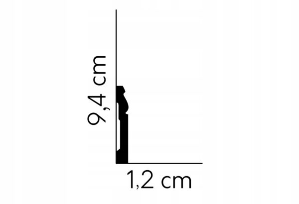 Listwa przypodłogowa gzyms Mardom profil MD094