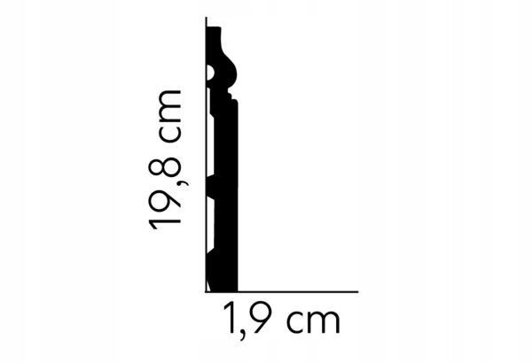 Listwa przypodłogowa gzyms Mardom profil MD020