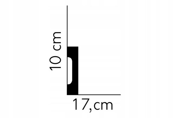 Listwa przypodłogowa gzyms Mardom profil MD009 Listwa przypodłogowa gzyms Mardom profil MD009