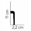 Listwa przypodłogowa gzyms Mardom profil MD005