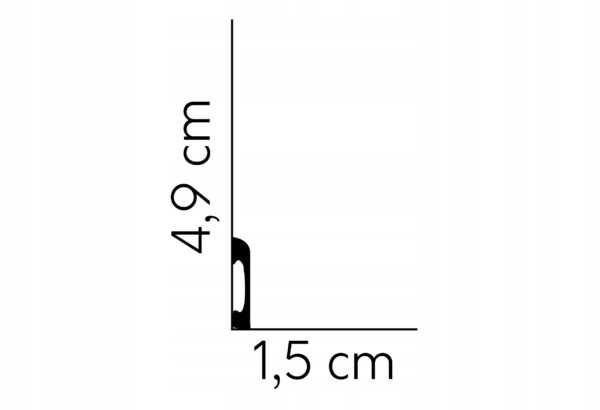 Listwa przypodłogowa gzyms Mardom profil MD004