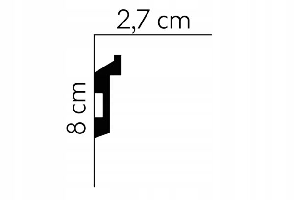 Listwa oświetleniowa LED gzyms taśma profil MD024 Listwa oświetleniowa LED gzyms taśma profil MD024