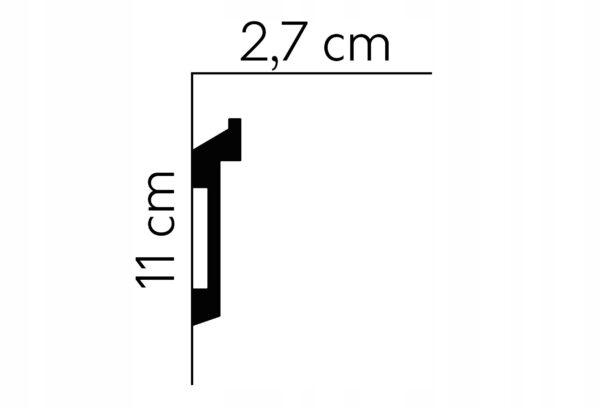 Listwa oświetleniowa LED gzyms taśma profil MD025