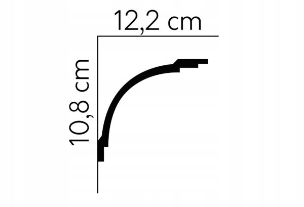 Listwa oświetleniowa LED gzyms taśma profil MD105 Listwa oświetleniowa LED gzyms taśma profil MD105