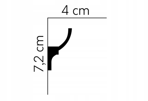 Listwa oświetleniowa LED gzyms taśma profil MDB070