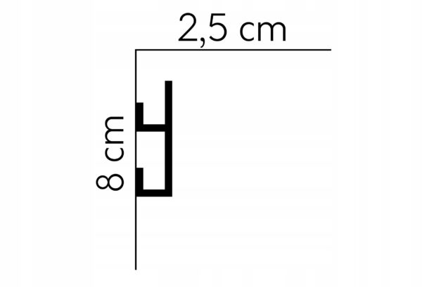 Listwa oświetleniowa LED gzyms taśma profil QL019 Listwa oświetleniowa LED gzyms taśma profil QL019