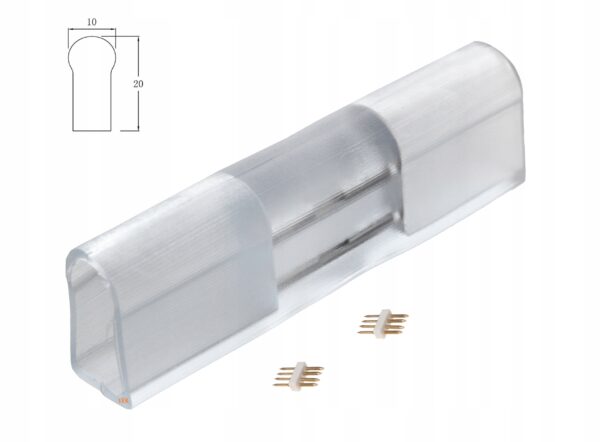 Złącze złączka LED Neon FLEX Wąż taśma 10x20 RGB