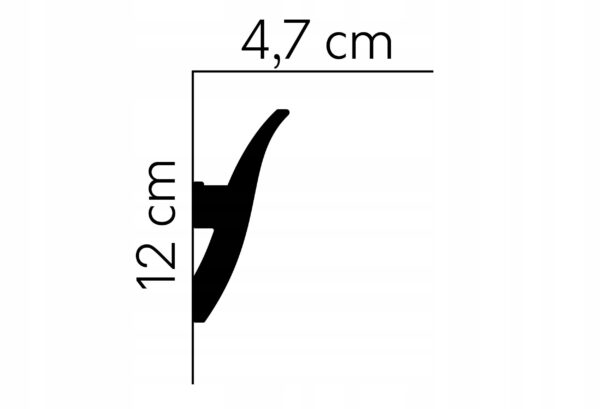 Listwa oświetleniowa LED gzyms taśma profil QL009