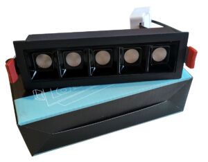 Lampa liniowa LED podtynkowa 10W 4000K CZARNA LEX