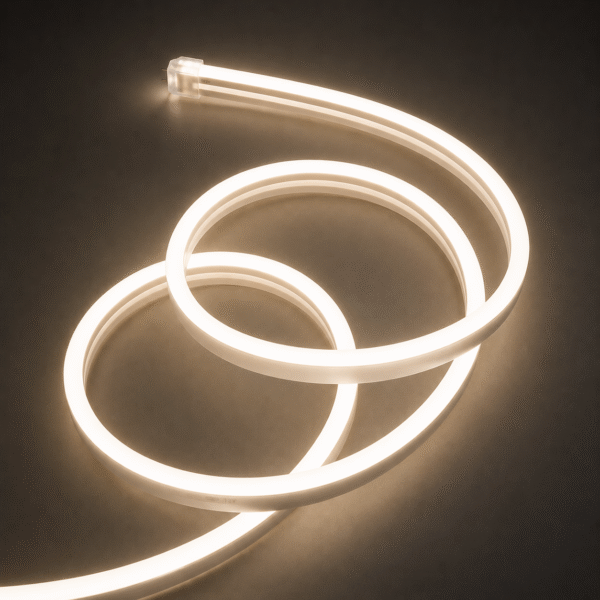 Neon LED Silicone 12V IP67 8x16 co 2,5cm Naturalny