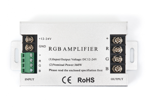Wzmacniacz sygnału do taśm LED RGB 30A 360W