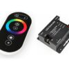 Czarny sterownik RGB z pilotem dotykowym 12V 216W