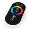 Czarny sterownik RGB z pilotem dotykowym 12V 216W