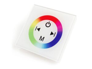 Sterownik RGB dotykowy naścienny biały 12V/24V