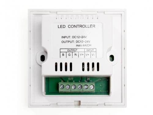 Sterownik RGB dotykowy naścienny biały 12V/24V