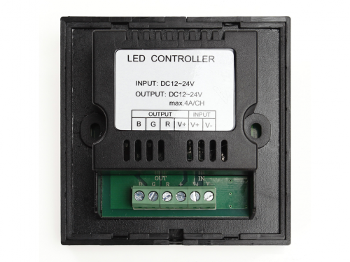 Sterownik RGB dotykowy naścienny czarny 12V/24V Sterownik RGB dotykowy naścienny czarny 12V/24V