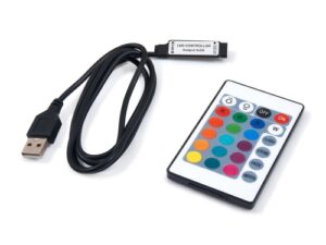 Sterownik RGB USB z pilotem IR do taśmy LED 5V