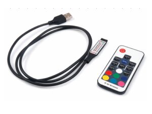 Sterownik RGB USB z pilotem radiowym 5V