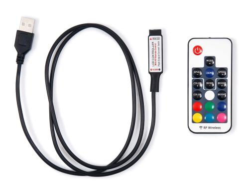 Sterownik RGB USB z pilotem radiowym 5V