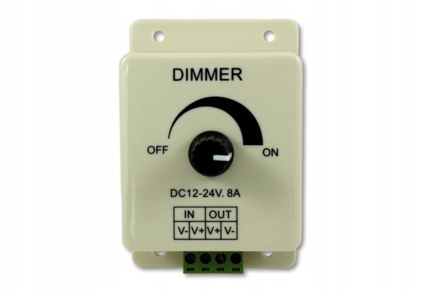 Ściemniacz manualny do LED 12V-24V 8A 96W/192W