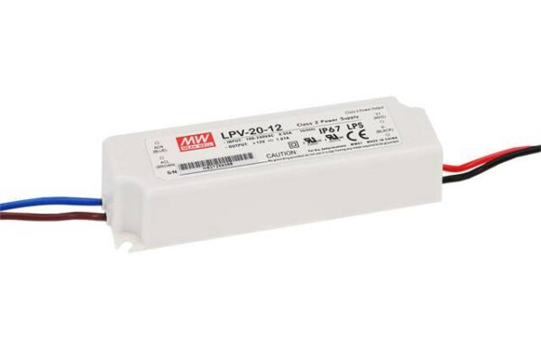 Zasilacz LED Mean Well 12V 20W LPV-20-12 IP67