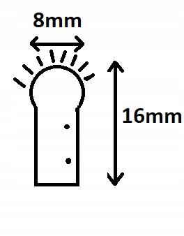 Neon LED 230V IP67 PVC 8x16 Fioletowy - 1 metr