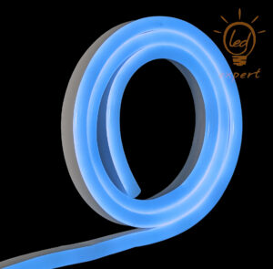 Neon LED FLEX 24V IP67 PVC 8x16 Niebieski cięcie co 10 cm