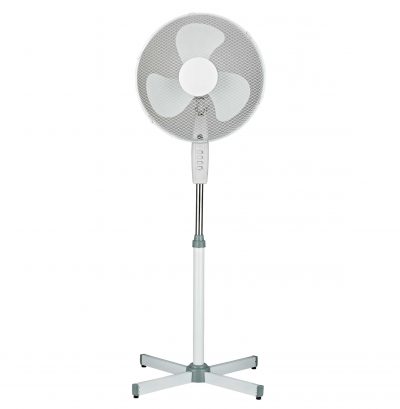 Wiatrak stojący Wentylator podłogowy biały