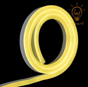 Wąż LED Neon 230V 15x25 IP67 PVC Cytrynowy 1m