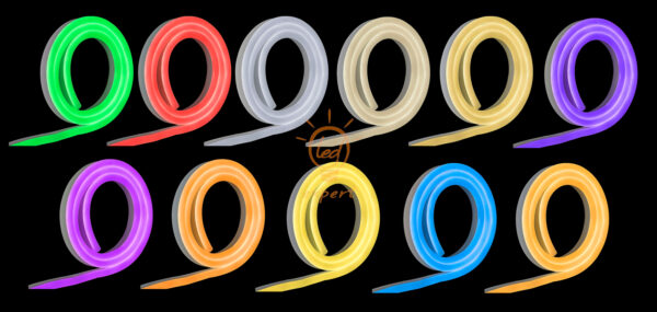 Wąż LED Neon 230V 15x25 IP67 PVC Czerwony 1m