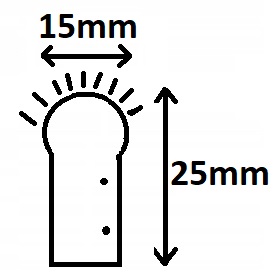 Wąż LED Neon 230V 15x25 IP67 PVC Zielony 1m Wąż LED Neon 230V 15x25 IP67 PVC Zielony 1m