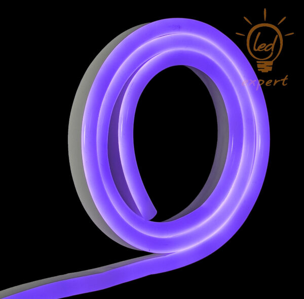 Wąż LED Neon 12V 15x25 IP67 PVC Fioletowy cięcie co 10 cm