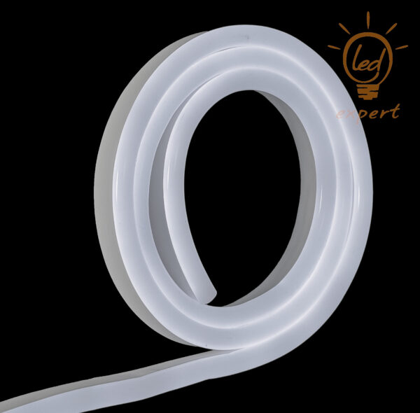 Neon LED 230V 8x17 dwustronny IP67 Biała Zimna 1m Neon LED 230V 8x17 dwustronny IP67 Biała Zimna 1m