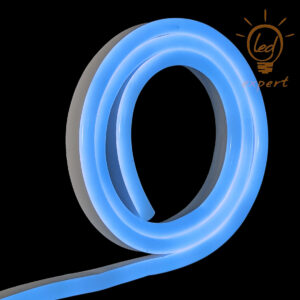 Neon LED 230V 8x17 dwustronny IP67 Niebieski 1m