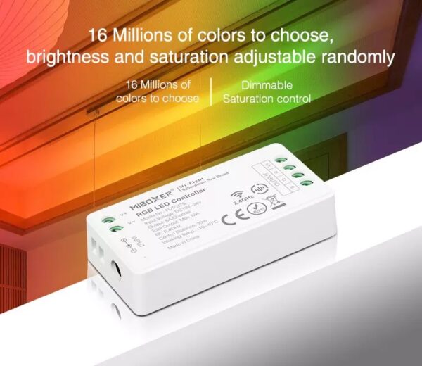 MiLIGHT FUT037S sterownik RGB do LED 12A 12-24V