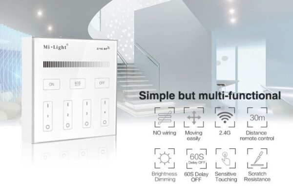 Sterownik dotykowy MiLight B1 Mono - bateryjny