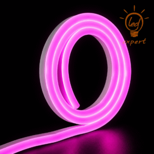 Neon LED 230V IP67 PVC 8x16 Różowy - 1 metr