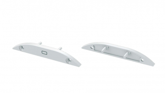 Zaślepka do profilu typ RETO biała z otworem