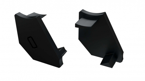 Zaślepka do profilu typ H czarna lewa