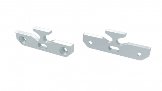 Zaślepka ALU do profilu TALIA M1 biała z otworem