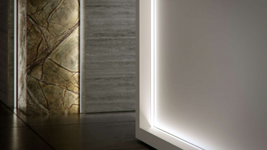 Profil LED wpuszczany typ G surowy 2 m